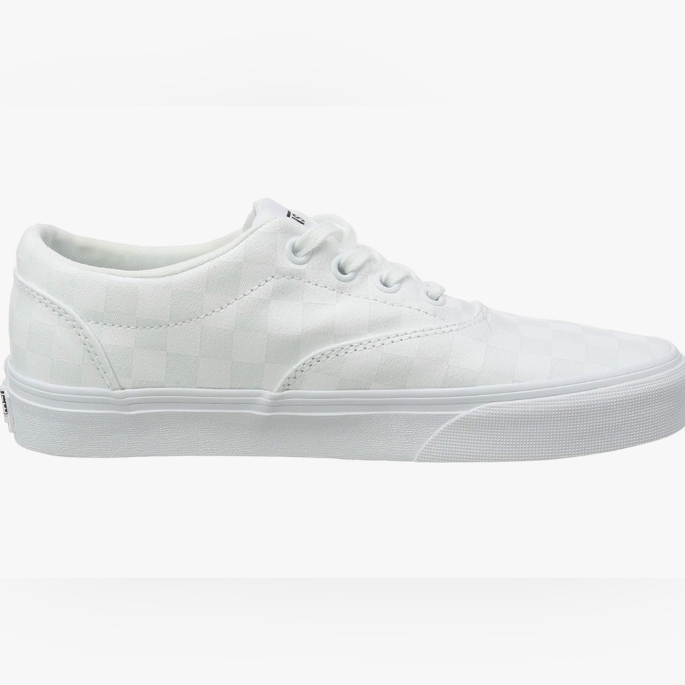 Women’s Checkered White Vans